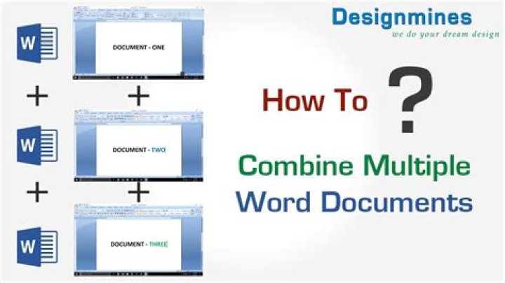 How can I combine Word documents into one?