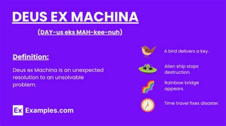 What does Deus Ex Machina literally mean?